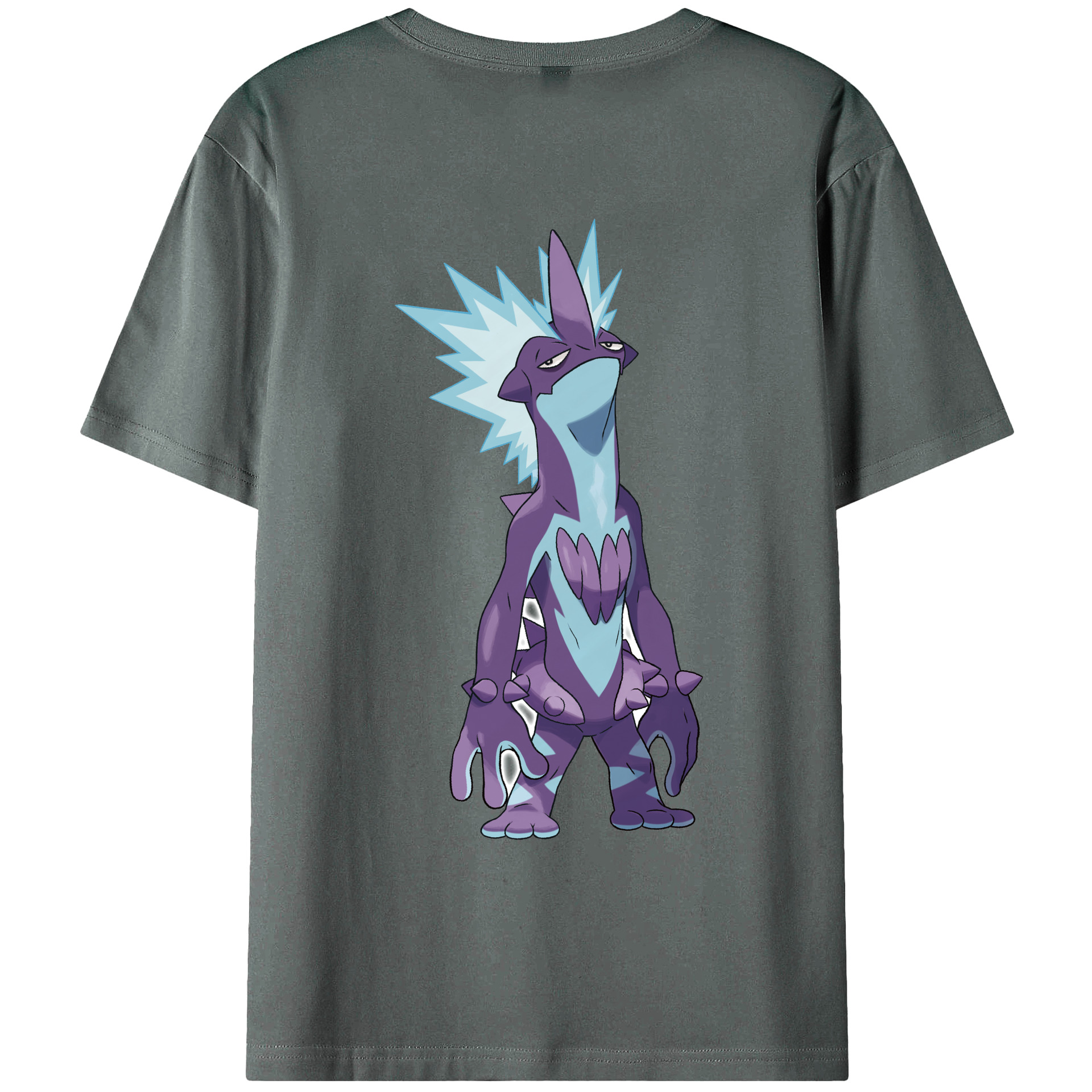 （画像用） ポケットモンスター Pokémon 綿100％ メンズ半袖Tシャツ（バックプリント） 通気性